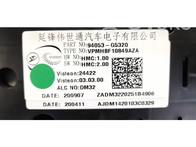 Панель приборов 94053G5320   KIA Niro       