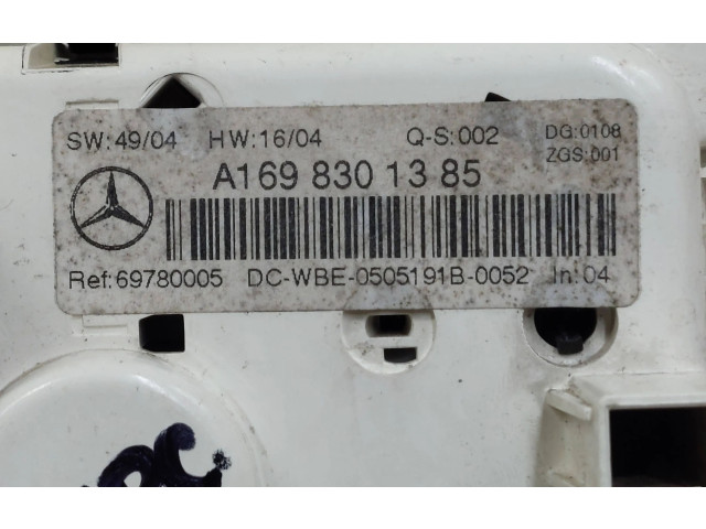 Блок управления климат-контролем A1698301385, 69780005   Mercedes-Benz A W169