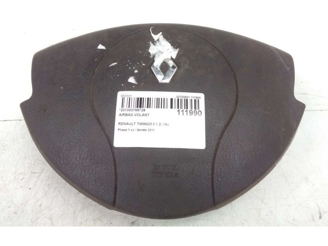 Подушка безопасности водителя 985103168R   Renault Twingo II