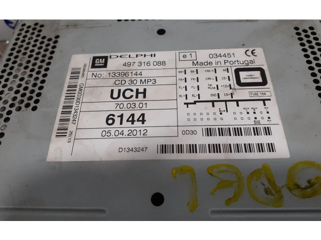 Řídící jednotka 497316088, 13396144 Opel Zafira B 2013