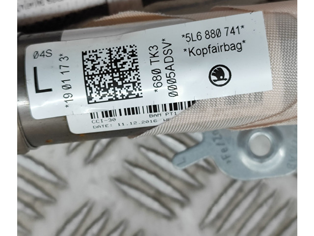 Боковая подушка безопасности 5L6880741 Skoda Yeti (5L)