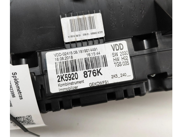 Панель приборов 2K5920876K, A2C81396500   Volkswagen Caddy       