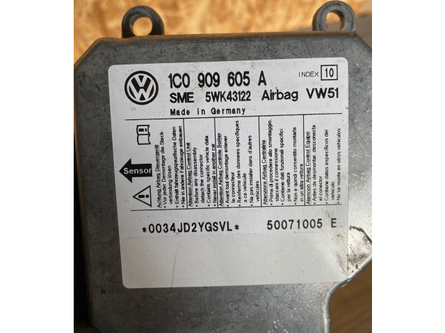 Блок подушек безопасности 1C0909605A, 50071005E   Volkswagen Transporter - Caravelle T5