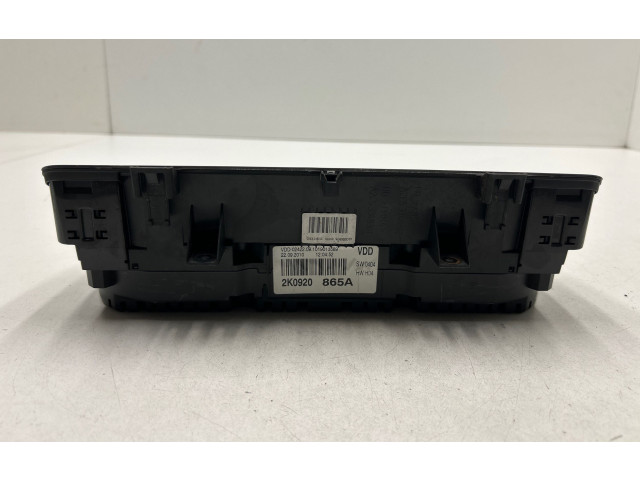 Přístrojová deska  Volkswagen Caddy 2012 VDD02422, 2K0920865A  