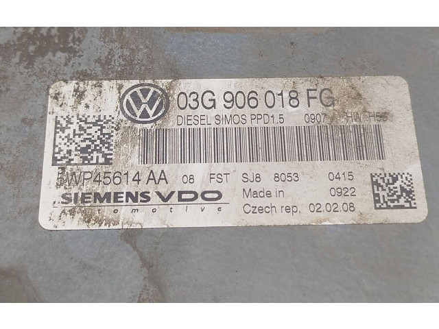 Řídící jednotka 03G906018FG, 5WP45614AA Volkswagen Passat Alltrack 2008