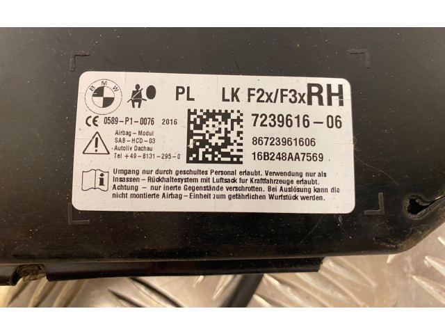 Подушка безопасности в сиденье 619059000B, 723961606   BMW 3 F30 F35 F31