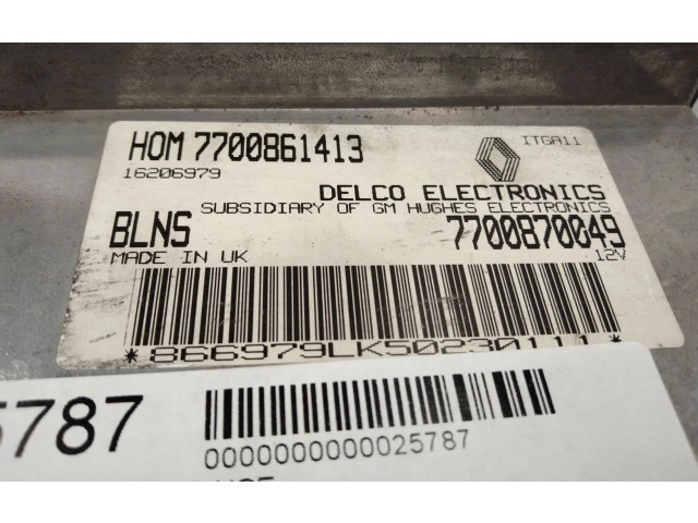 Блок управления двигателем Блок управления 7700861413   Renault Clio I