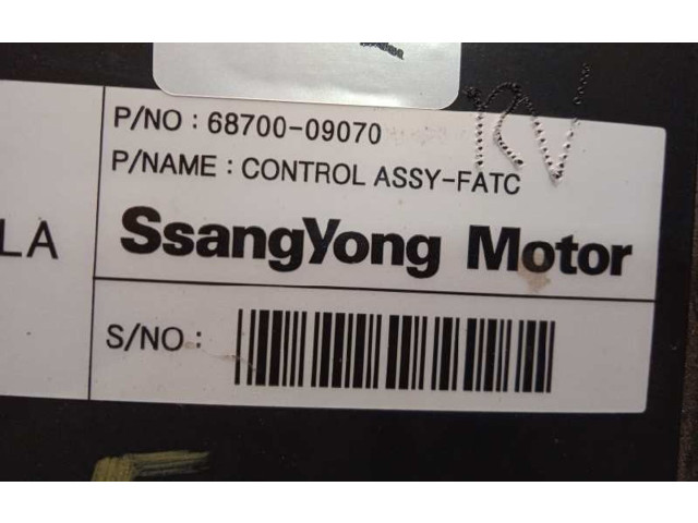 Блок управления климат-контролем 6870009070, 6870009070HCH SsangYong Kyron