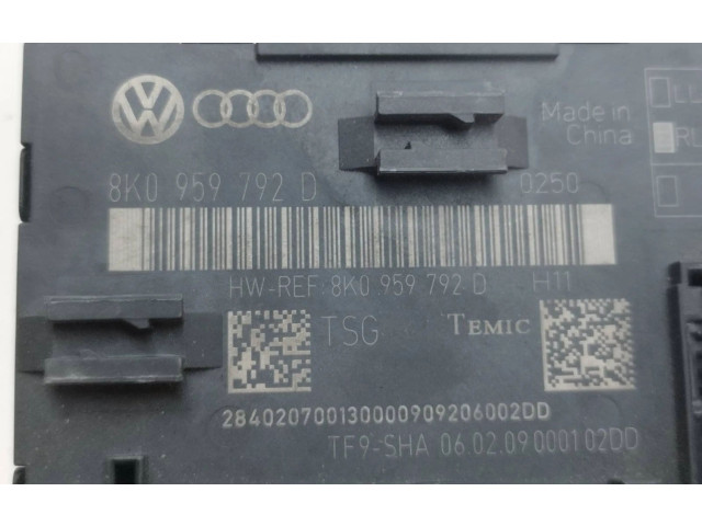 Блок управления дверью 8K0959792D   Audi Q5 SQ5