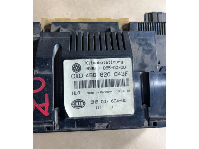 Блок управления климат-контролем 4B0820043F, D550000   Audi A6 S6 C5 4B