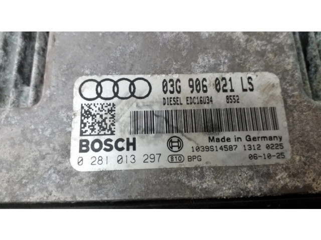 Řídící jednotka 03G906021LS, EDC16U34 Audi A3 S3 A3 Sportback 8P 2006