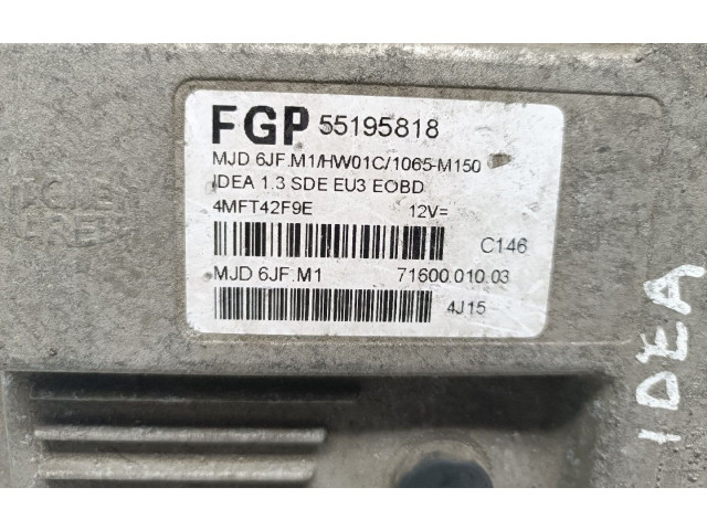 Блок управления двигателя SV2-25-02-25, 55195818 Fiat Idea