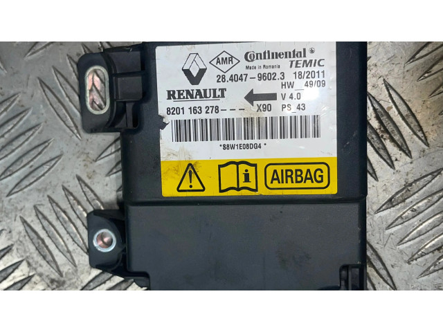 Блок подушек безопасности 8201163278, 28404796023   Dacia Logan I