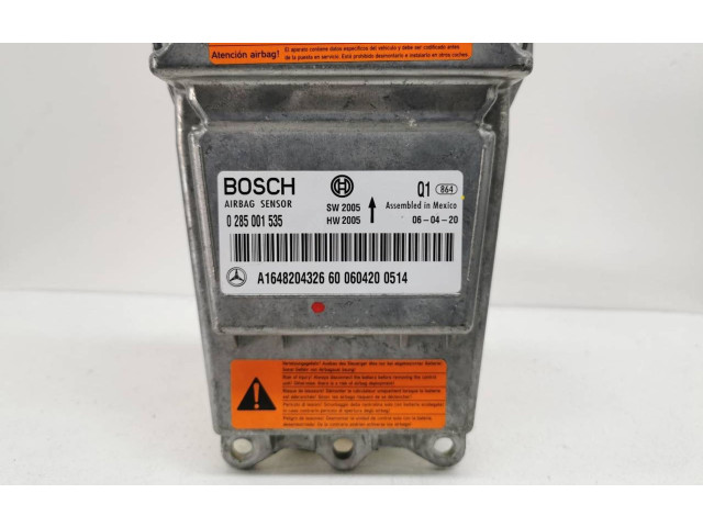 Блок подушек безопасности A1648204326, 0285001535 Mercedes-Benz ML W164