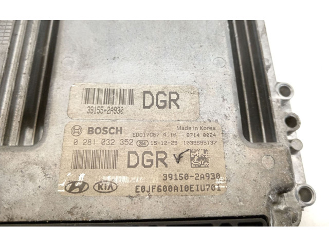 Turbodmychadlo Блок управления двигателя 391502A930, 0281032352 KIA Optima D4FD