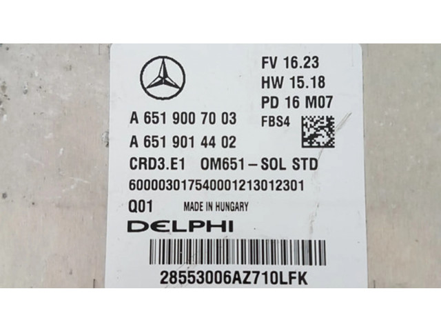 Řídící jednotka A6519007003, A6519014402   Mercedes-Benz GLA W156 2016