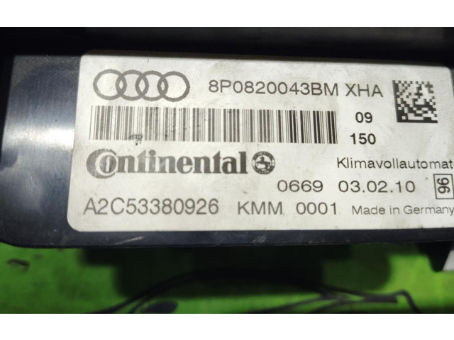 Блок управления климат-контролем 8P0820043BM   Audi A3 S3 8P