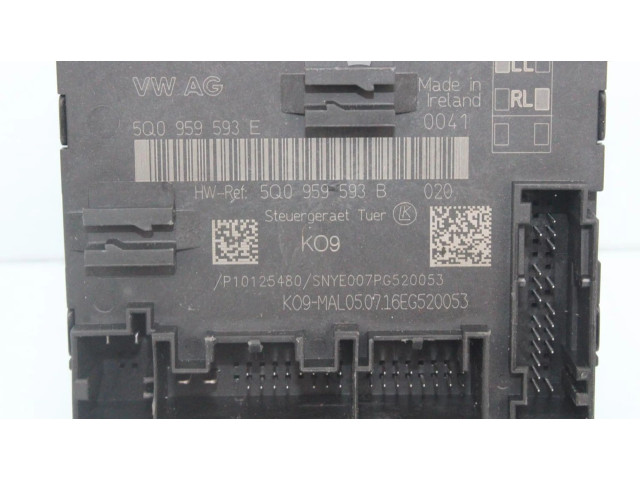 Блок комфорта 5Q0959593B Volkswagen Golf VII