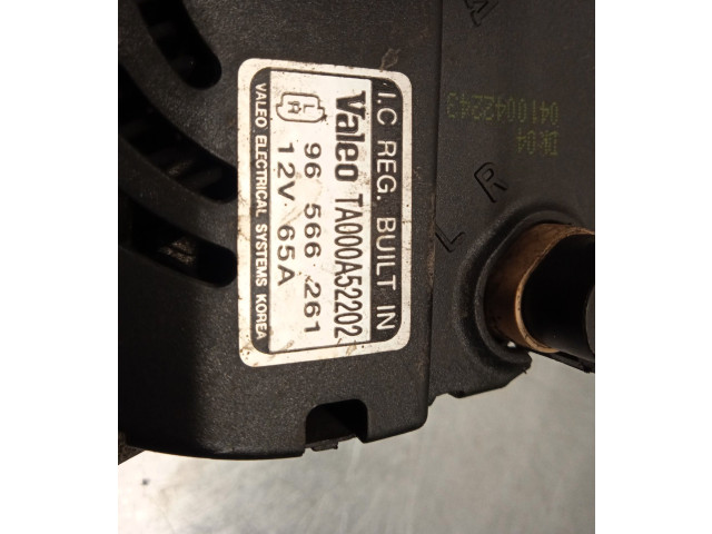 Генератор 96566261, TA000A000A52202   Chevrolet Matiz      