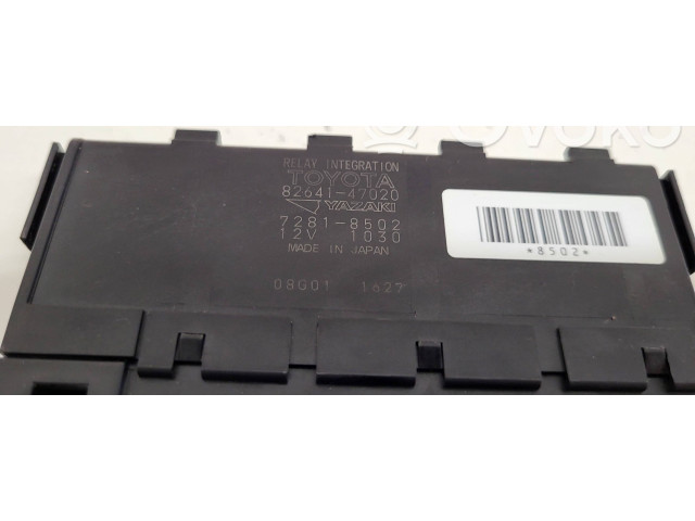 Pojistková skříňka 8264147020, 72818502 Toyota Yaris 2006