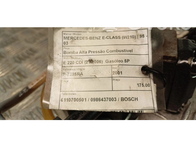 Vstřikovací čerpadlo 6110700501, 0986437003 Mercedes-Benz E W210