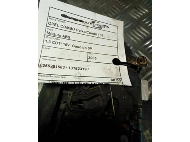 Блок АБС 0265231583, 13182319   Opel  Combo C  2001 - 2011 года