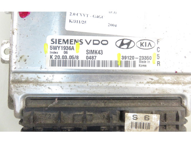 Блок управления двигателя 3912023350, 5WY1936A   KIA Carens II