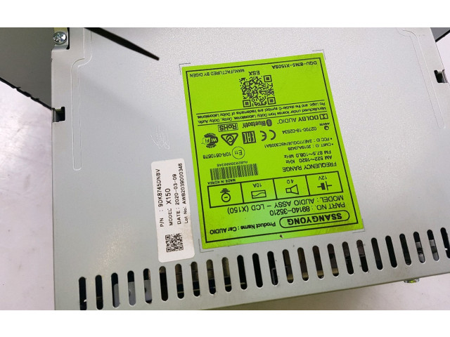 Радио/ проигрыватель CD/DVD / навигация 8911035000LAX, I1-3016P SsangYong Tivoli