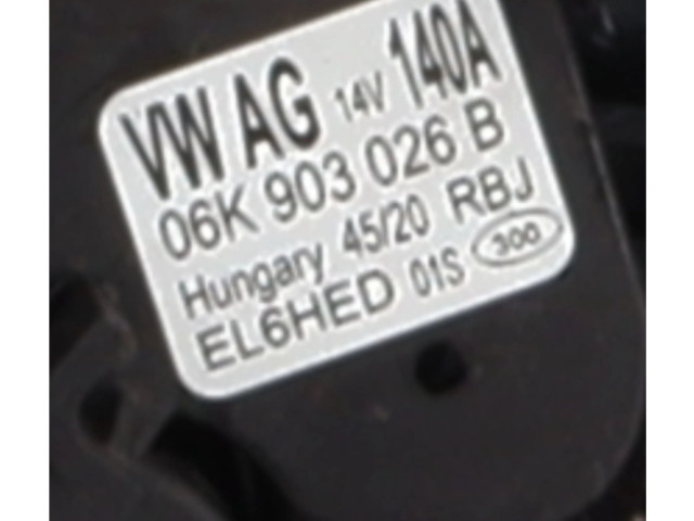 Генератор 06K903026B Volkswagen Golf VIII