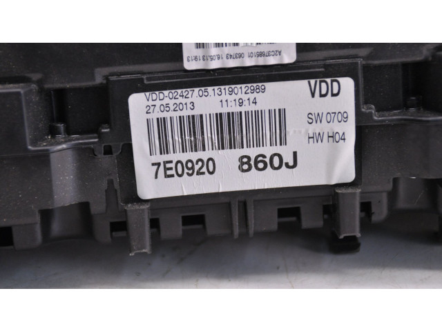 Přístrojová deska Volkswagen Transporter - Caravelle T5 2013 7E0920860J