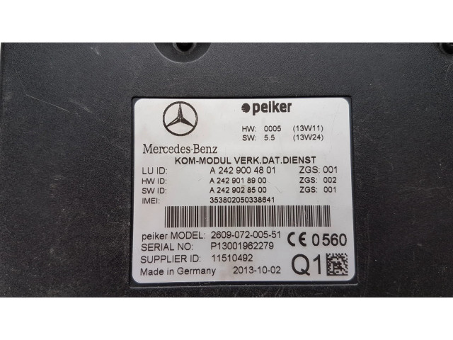 Блок управления A2429004801, A2429018900   Mercedes-Benz E W212