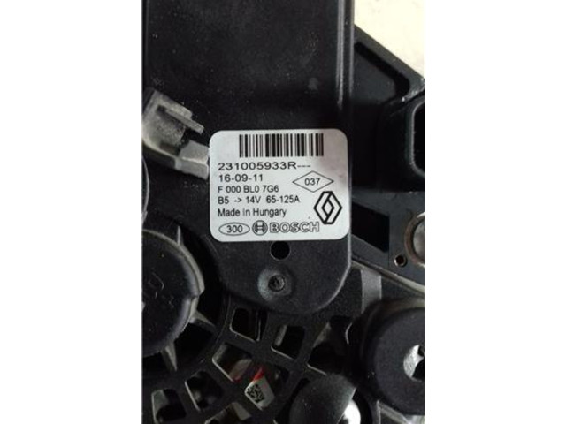 Генератор 231005933R Dacia Sandero