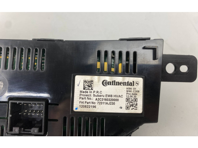 Блок управления климат-контролем 72311AJ230 Subaru Outback