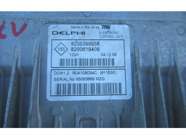 Блок управления климат-контролем 8200399038, 8200619409   Renault Clio III