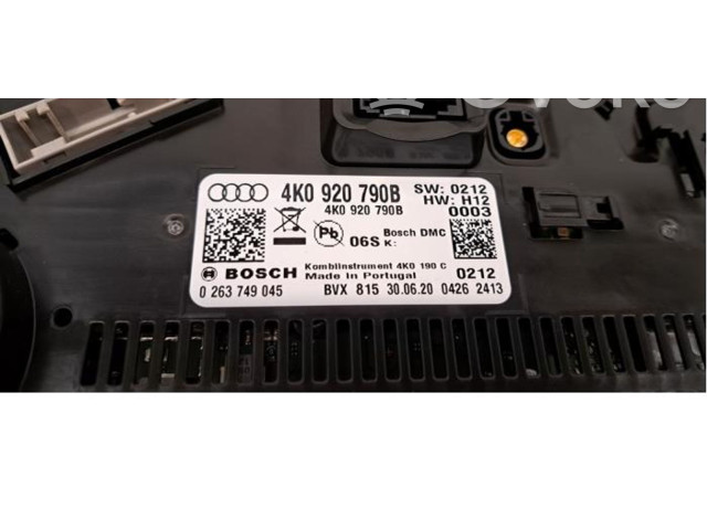 Панель приборов 4K0920790B Audi A6 S6 C8 4K