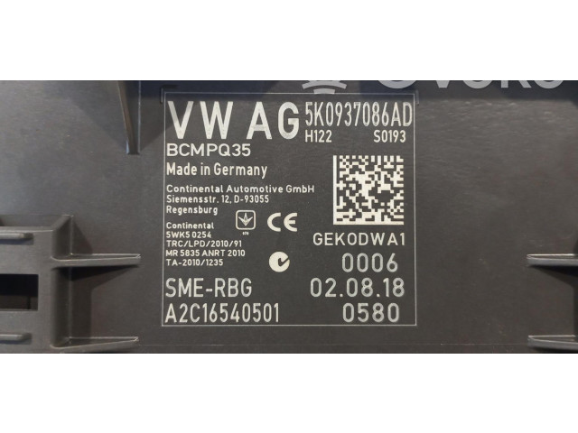 Řídící jednotka 5K0937086AD   Volkswagen Caddy 