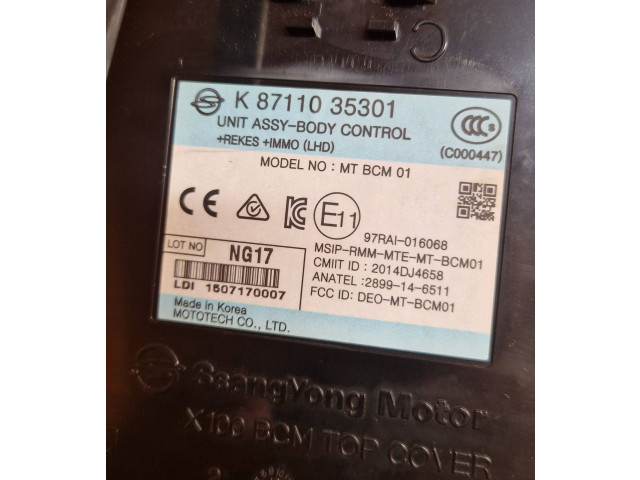 Блок управления 8711035301, C000447   SsangYong Tivoli