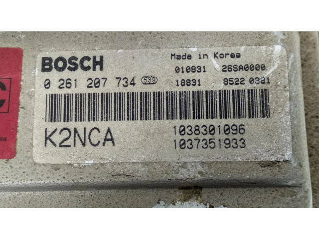 Блок управления двигателя 0261207734, K2NC18881A   Volvo S60