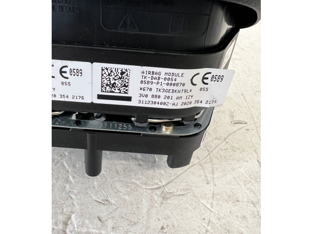Подушка безопасности водителя 3V0880201AM, 3V0880201 Skoda Octavia Mk4