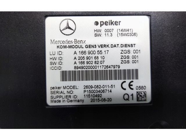 Блок управления A1669005517 Mercedes-Benz GLE (W166 - C292)