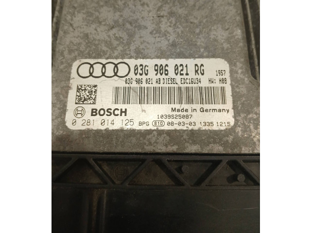 Блок управления двигателя 03G906021RG, 03G906021AB   Audi A3 S3 8P