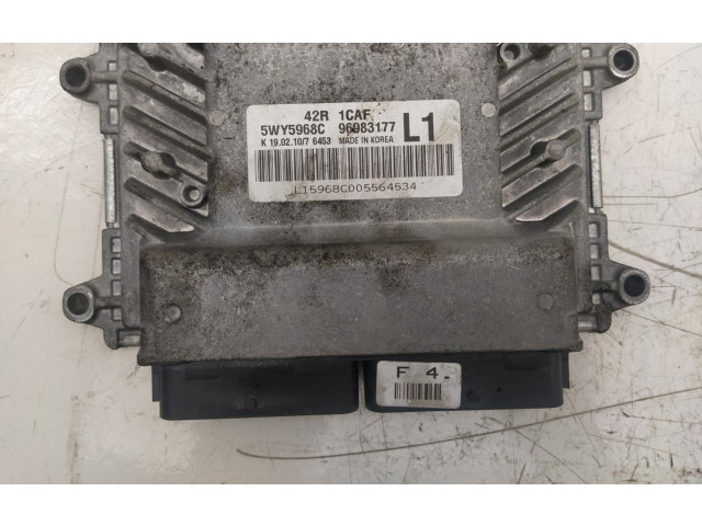 Блок управления двигателем Блок управления 5WY5968C   Chevrolet Astra