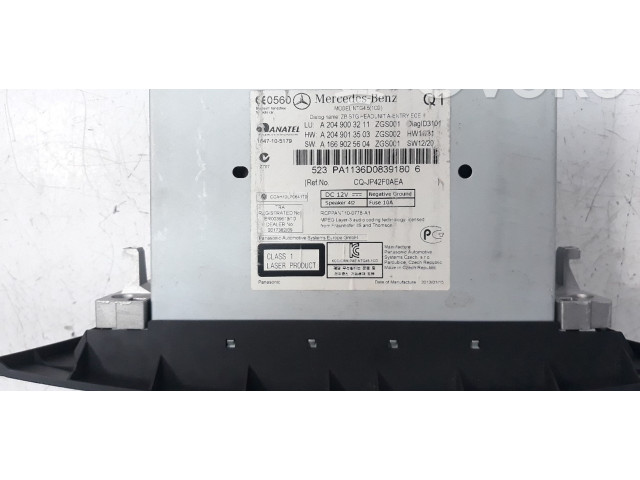 Блок управления HiFi audio A2049013503   Mercedes-Benz C W204