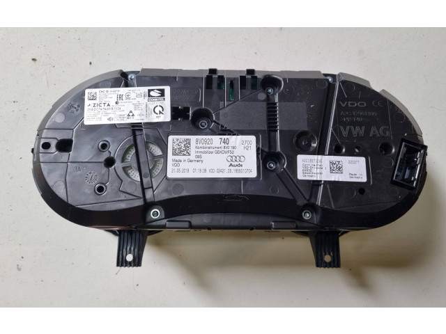 Панель приборов 8V0920740 Audi A3 S3 8V