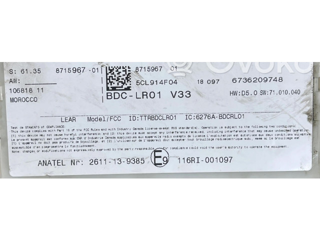 Блок управления 8715967 Mini Cooper Countryman F60