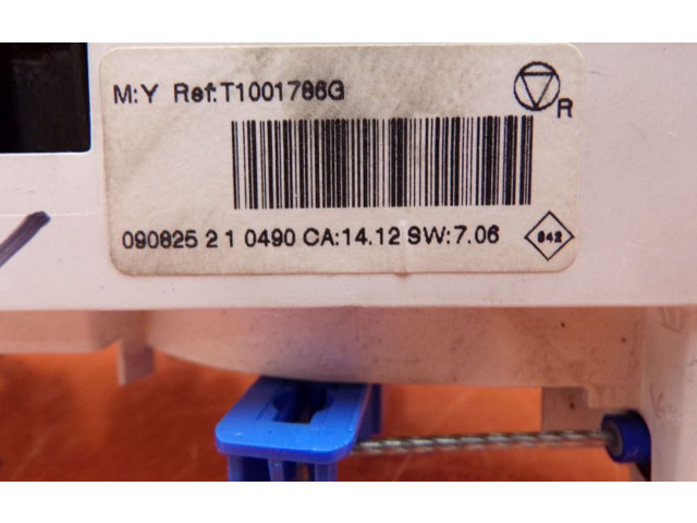 Блок управления климат-контролем T1001786G, 090825   Renault Scenic III   Grand scenic III