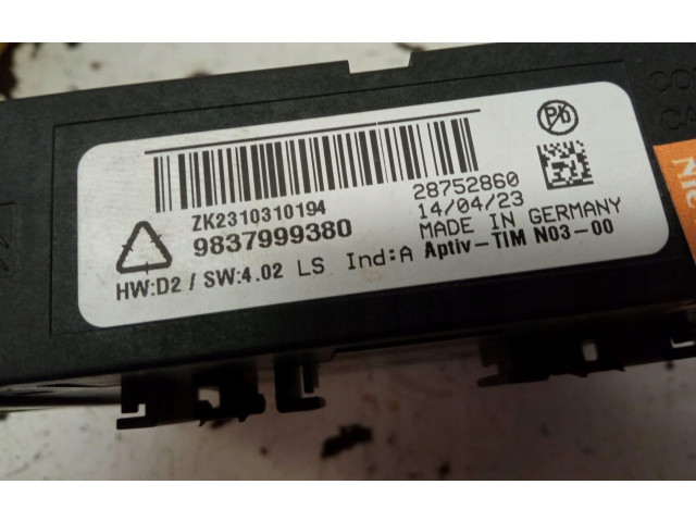 Блок управления 9837999380 Toyota ProAce City