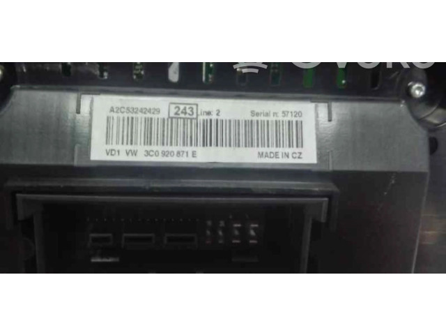 Панель приборов 3C0920871E   Volkswagen PASSAT       