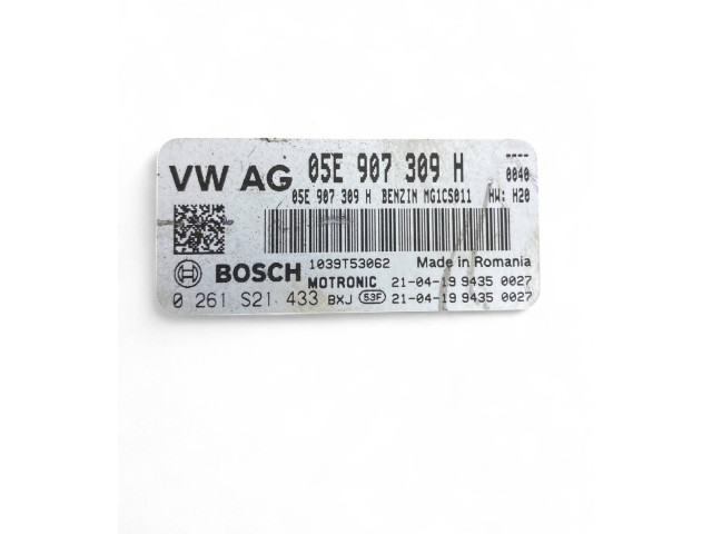 Řídící jednotka 05E907309H, 0261S21433   Volkswagen Tiguan 2021