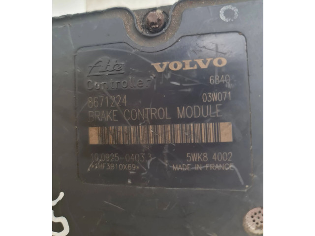 Блок АБС 8671224, 10092504033   Volvo  V70  2000 - 2004 года